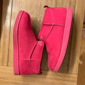 Women’s juicy couture ultra mini booties hot pink size 8